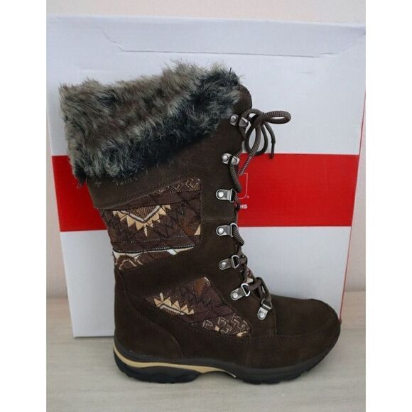 Propèt WBX032S Women's Sz 6.5 Brown Quilt Peri Boots - Picture 5 of 10